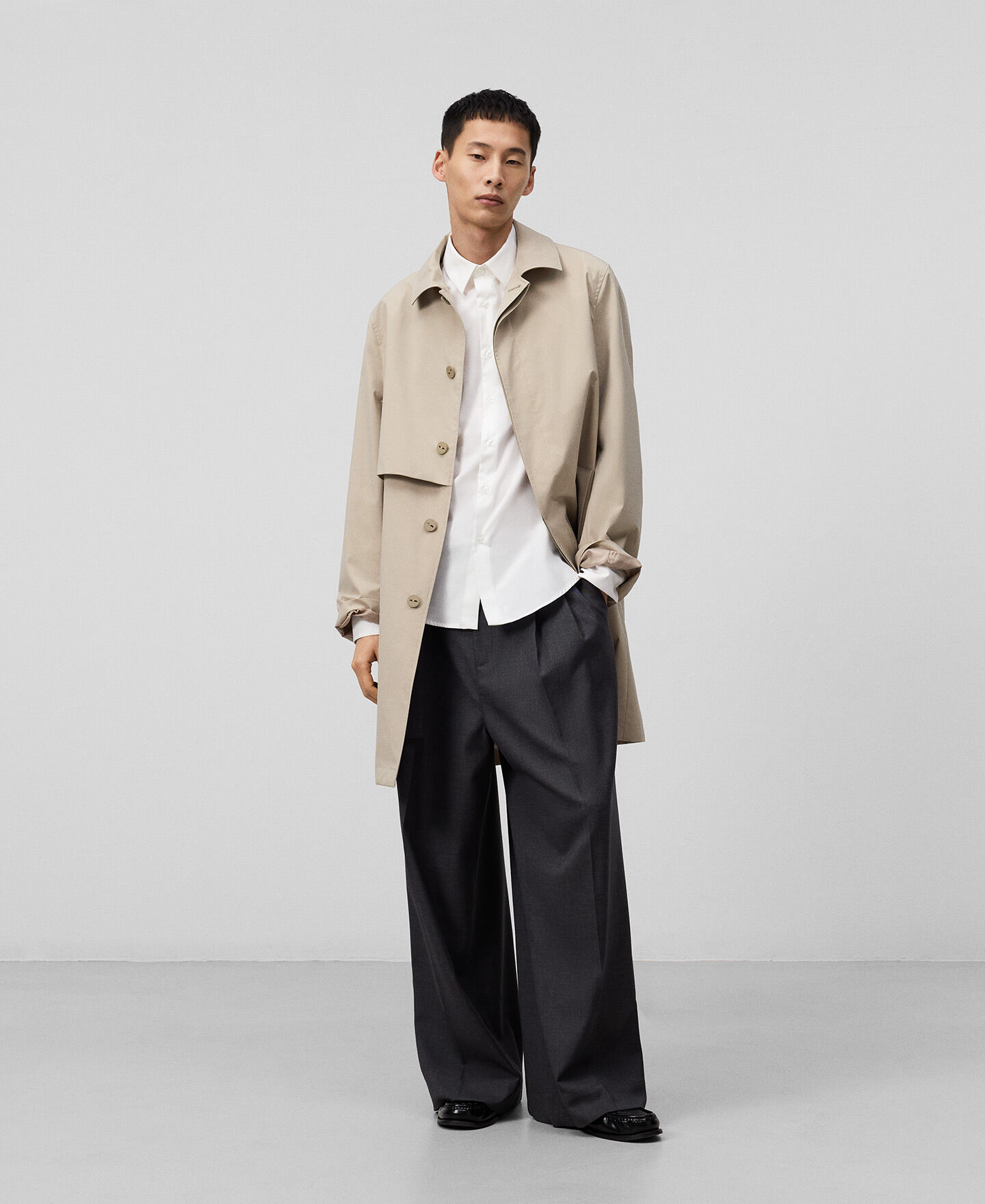 Mandarin collar structured blazer man | AD Europa