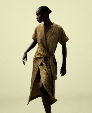 Midi wrap dress woman