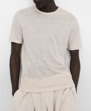 European linen regular fit T-shirt