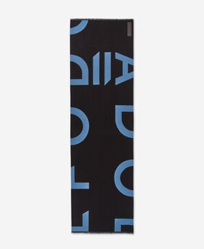 Bufanda maxi logo en jacquard mujer