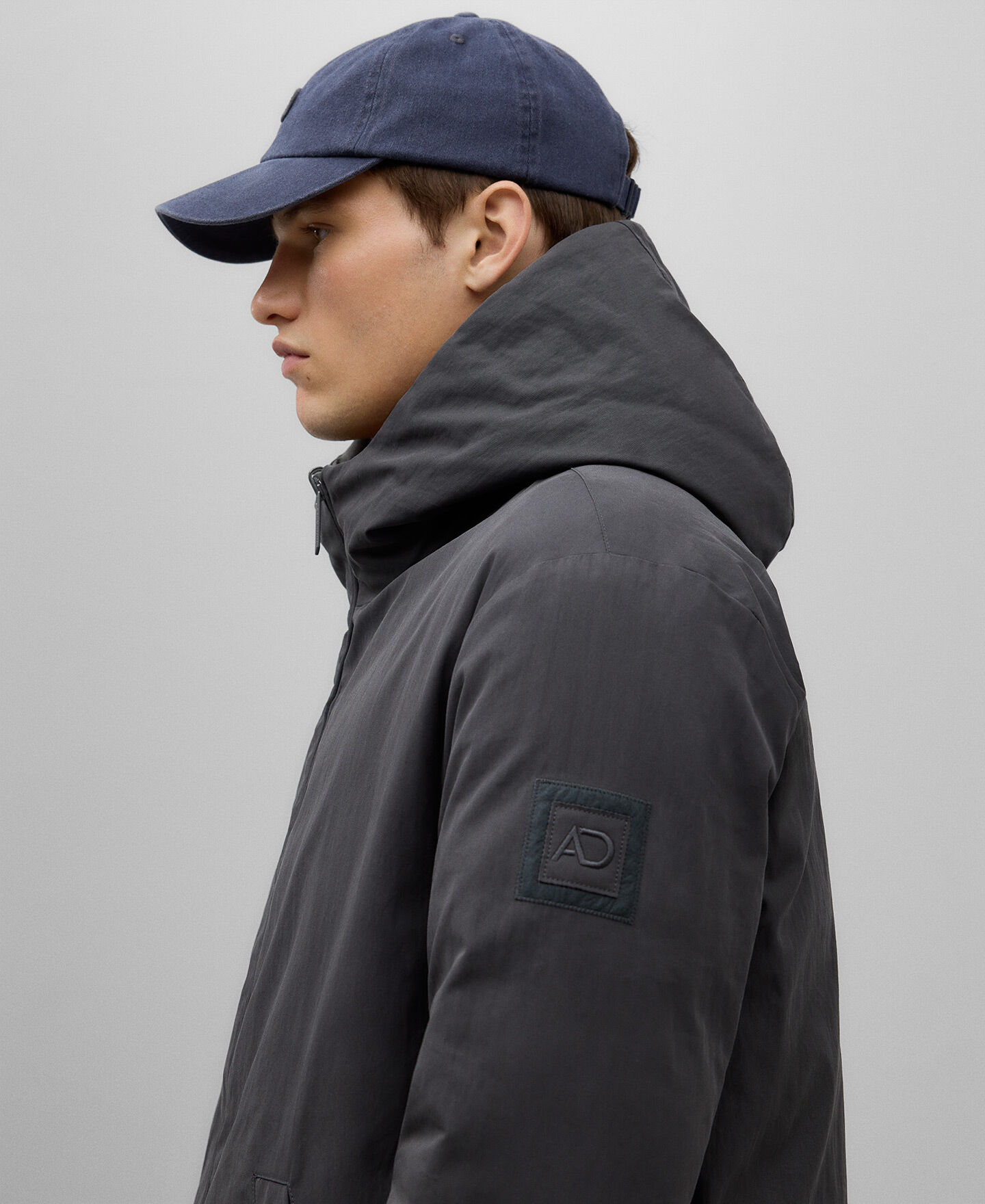 Veste longue grise outlet