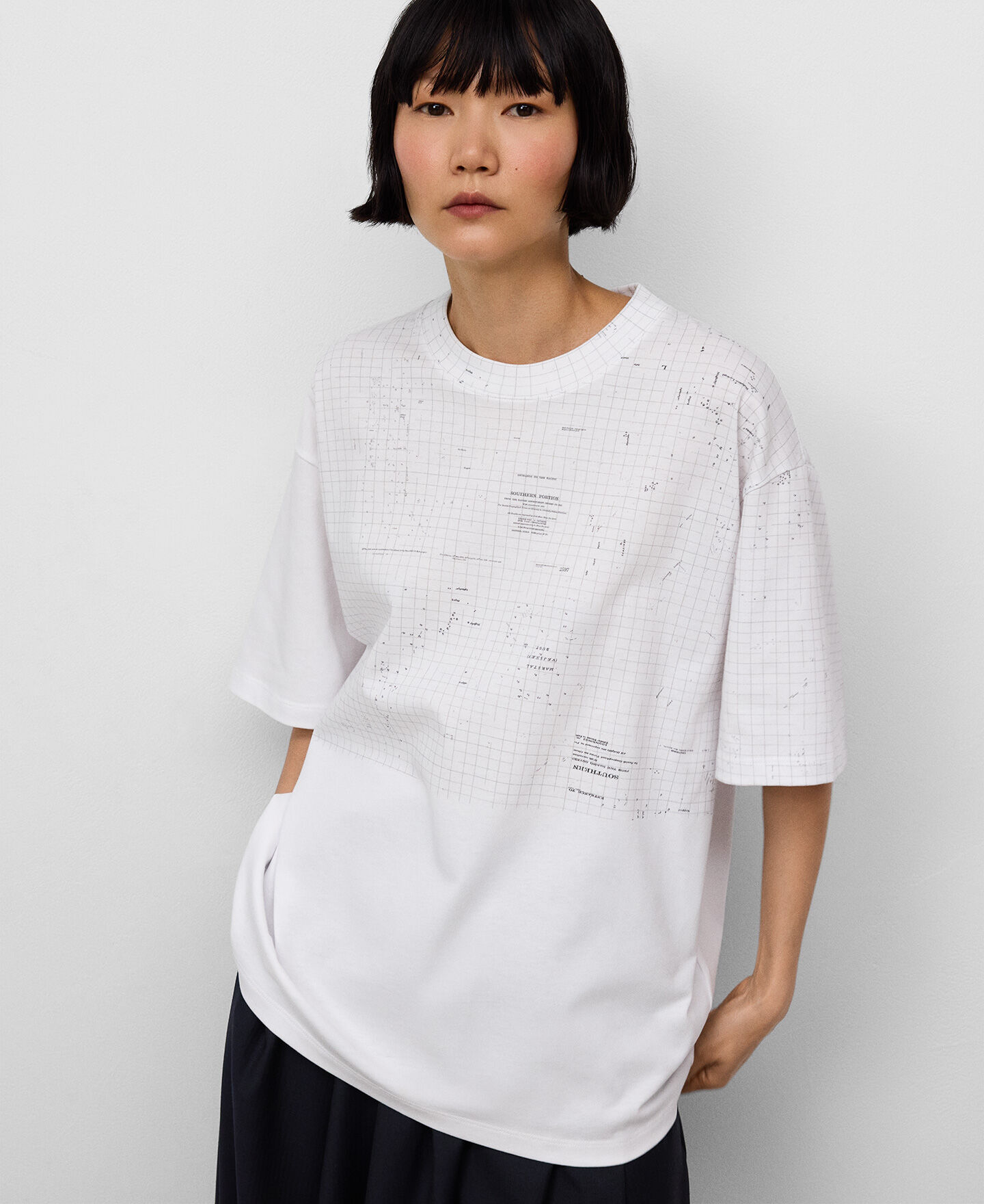早い者勝ち【D&G】マドンナクロスプリントコットンTシャツ マッププリント オーガニックコットンTシャツ