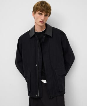 Chaqueta acolchada canvas algodón hombre