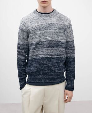 Blue gradient cotton sweater