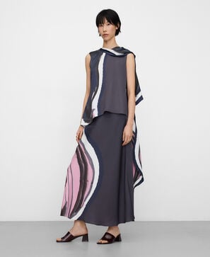 Falda evas&eacute; estampada