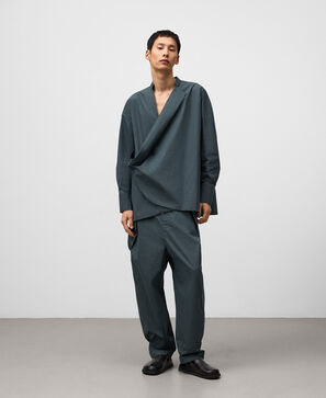 Chaqueta kimono cruzada hombre