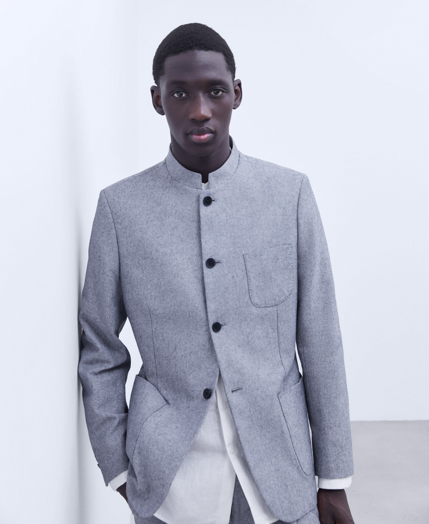 Blazer cuello en algodón y | AD USA