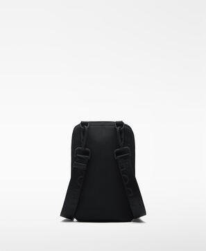 Black nylon mobile phone holder man