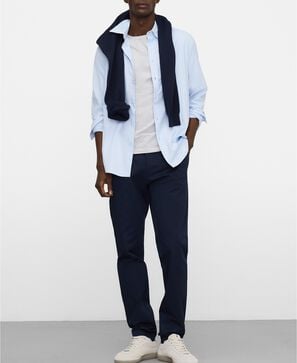 Cotton slim fit chino trousers