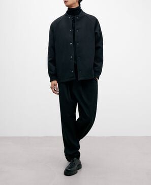 Chaqueta bomber negra para hombre