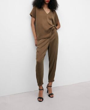 Pantalón jogger marrón