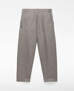 European linen worker trousers