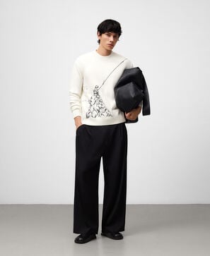 Embroidered sweater man