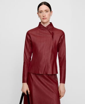 Bikerjacke aus Leder nicht Leder