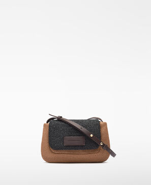 Mini-saco Dorna com textura de ráfia para mulher