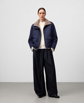 Nylon short jacket woman