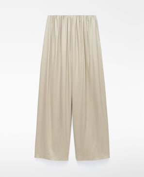 Fluid pleated trousers