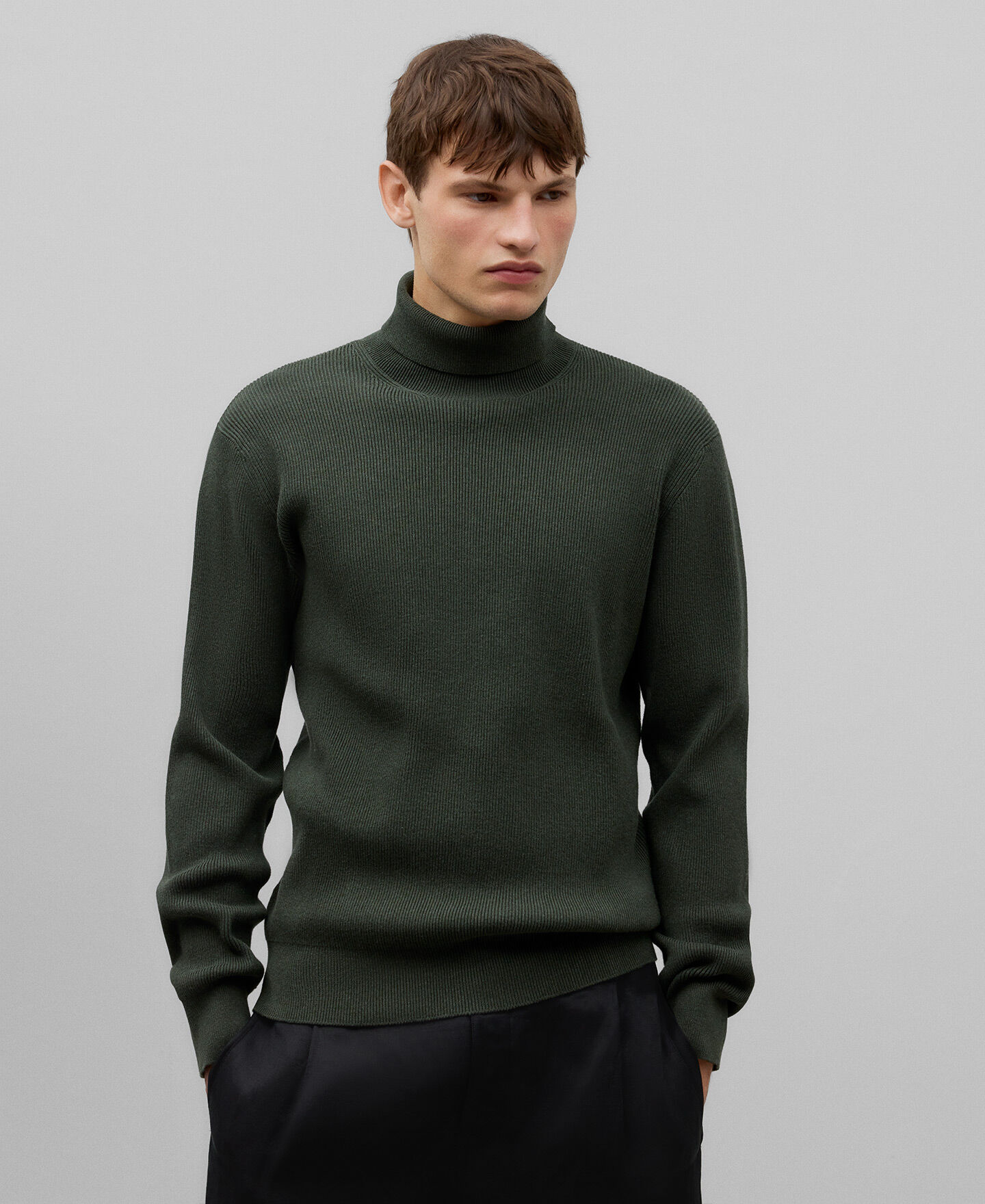 Long sleeve cotton turtleneck store