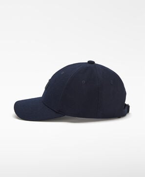 Wool blend embroidered logo cap