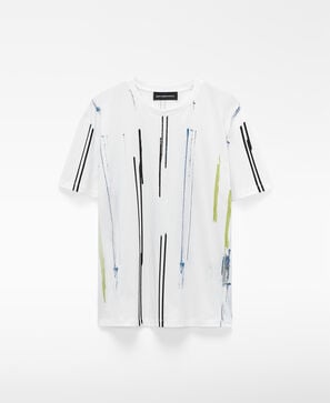 Camiseta relaxed fit estampada algod&oacute;n