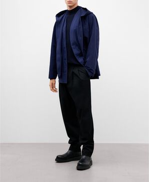 Merino wool perkins collar sweater men