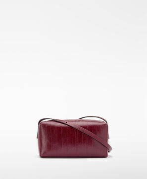 Mica eel-embossed mini bag