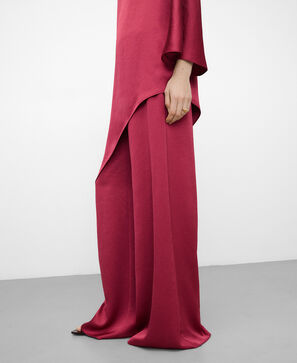 Satin palazzo trousers