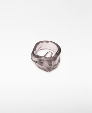 Bague en résine translucide femme