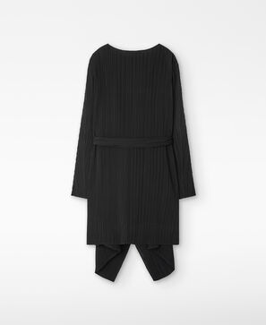 Veste asym&eacute;trique en crinkle