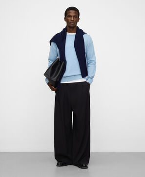 Organic cotton rolled neck sweater