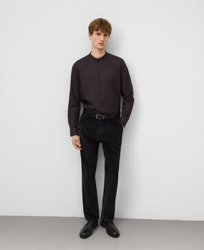 Regular fit Mandarin collar shirt man