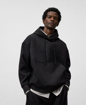 Sudadera relaxed fit con capucha hombre