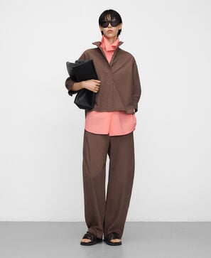 Pantalon barrel fit en coton biologique