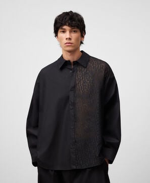 Oversize devoré shirt man