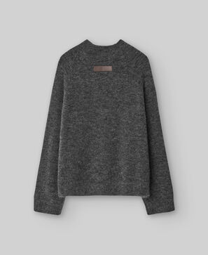 Alpaca blend knit sweater woman