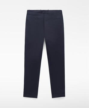 Cotton slim fit chino trousers