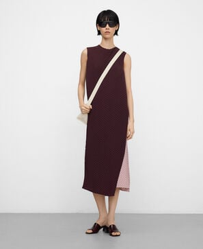 Vestido crinkle pieza superpuesta