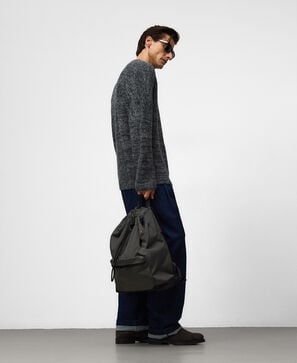 Nylon drawstring backpack man