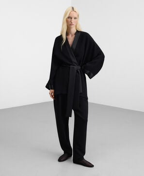 Kimono doble tejido con cintur&oacute;n