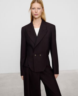 Blazer sastre cruzada corta