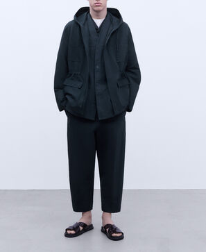 Trousers with elasticated waistband