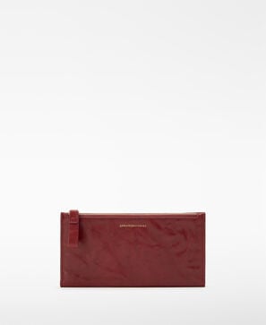 Ori&oacute;n washed leather long wallet