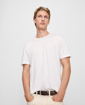Camiseta regular fit lyocell algod&oacute;n