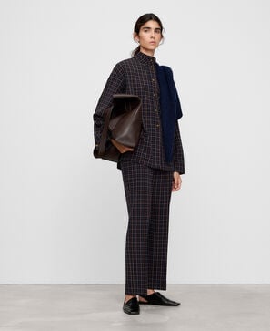 Tailored checkered trousers