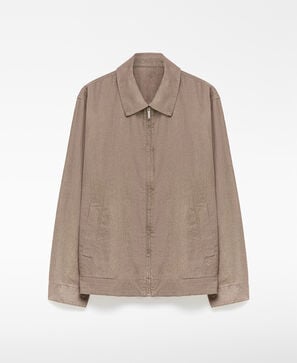 Linen flowy worker jacket