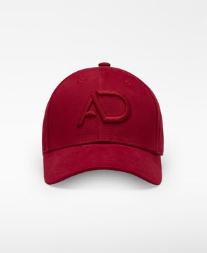 Embroidered logo cotton cap woman