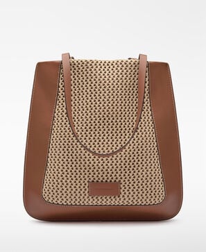 Shopper vertical Dorna textura rafia