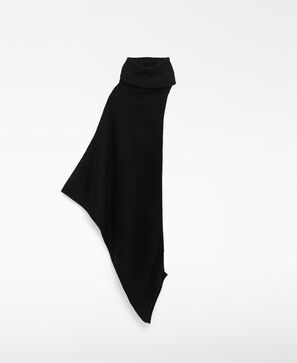 Cape asymétrique à col cheminée pour femme