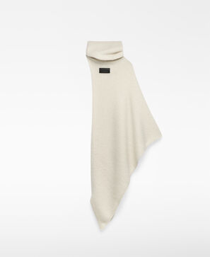 Cape asymétrique à col cheminée pour femme