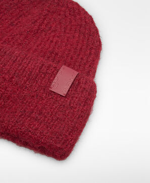 Gorro beanie punto canalé mujer